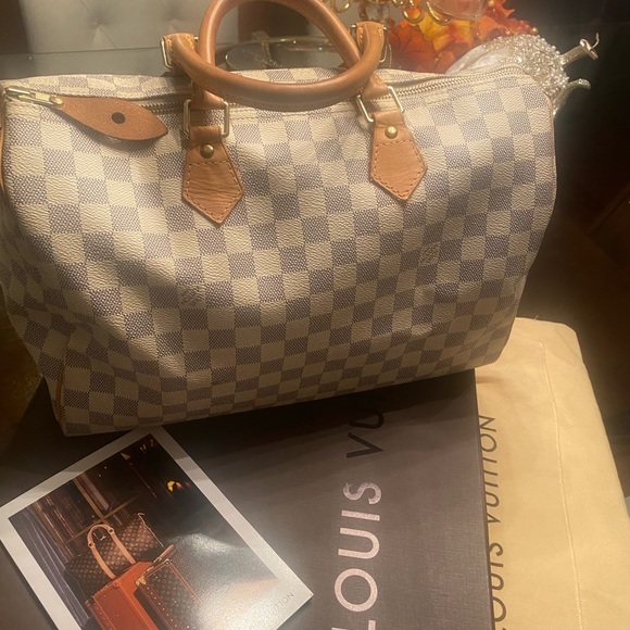 Louis Vuitton Tan and Brown Duffel Bag with Leather Trim - Picture 2 of 10